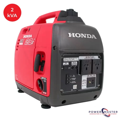 Hire a Honda 2kVA (EU20i) Generator available at Power Master Generators back