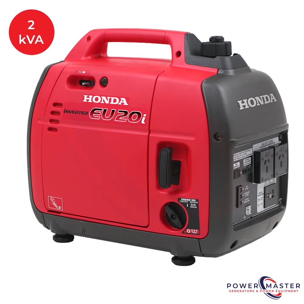 Hire a Honda 2kVA (EU20i) Generator available at Power Master Generators