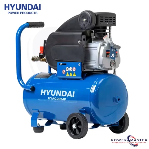 Hyundai Air Compressor 2HP with 24Ltr Tank Now available at Power Master Generators
