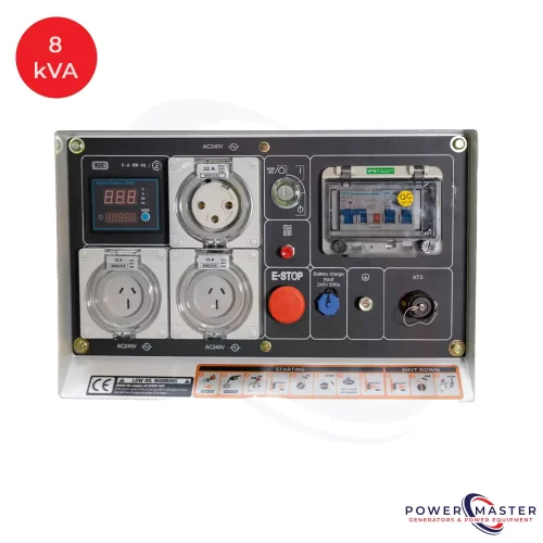 Hyundai 8kVA (DHY8700SE-LRS) Generator available at Power Master Generators Gold Coast 3
