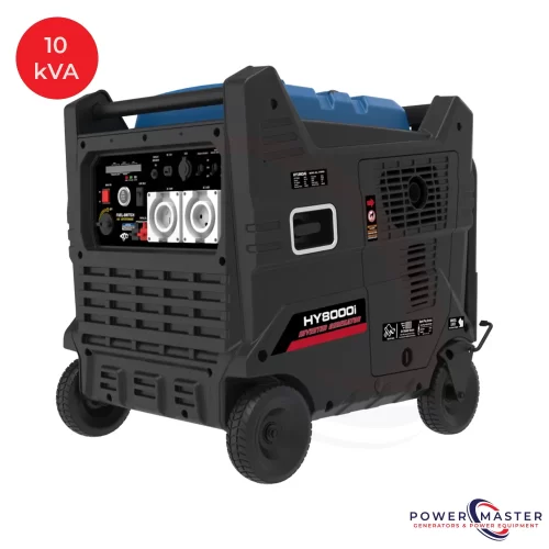 Hyundai 10kVA (HY8000i) Inverter Generator - available at Power Master Generators 2