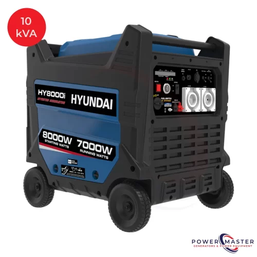 Hyundai 10kVA (HY8000i) Inverter Generator - available at Power Master Generators 3